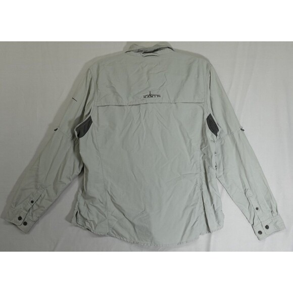 Habitat Shirt Mens Large Fishing Gray/Dusk Vented Outdoor Long Sleeve UPF 30+ - Picture 2 of 12